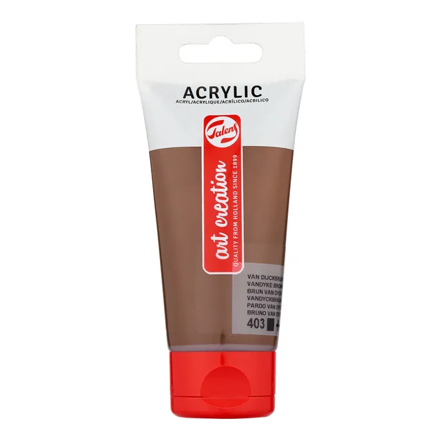 Acrylverf Talens Art Creation 403 van dijckbruin tube à 75ml-1