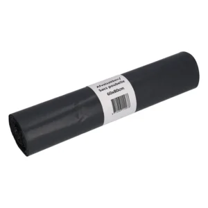 Afvalzak Cleaninq 60x80cm LDPE recycled T50 60L grijs rol à 20 stuks-1