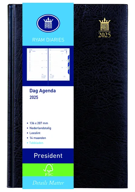Agenda 2025 Ryam President Mundior 1dag/1pagina zwart-1