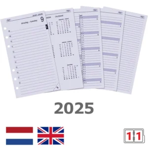 Agendavulling 2025 Kalpa Personal 1dag/1pagina-1