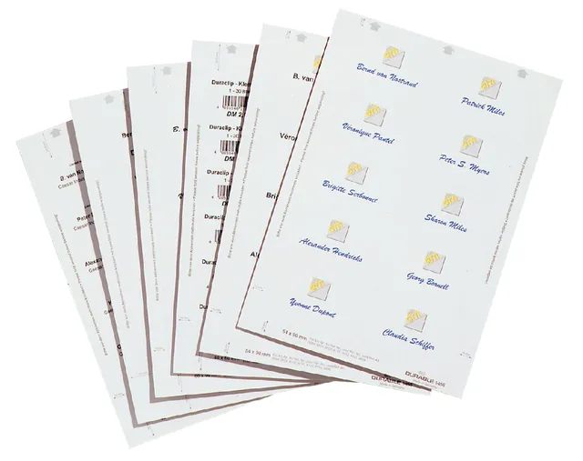 Badgekaart Durable 1456 bedrukbaar 60x90mm 160 stuks-1