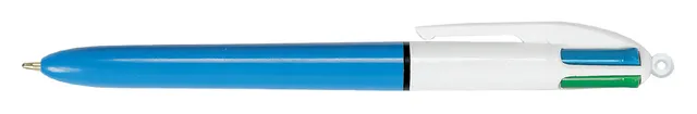 Balpen Bic 4kleuren medium lichtblauw-1