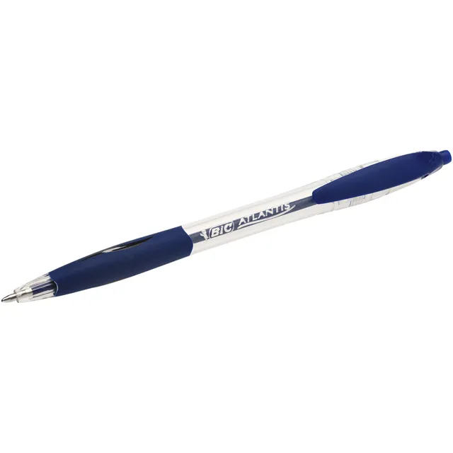 Balpen Bic Atlantis classic grip clic medium blauw-1