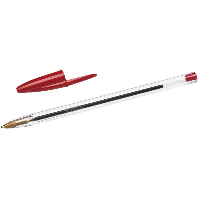 Balpen Bic Cristal medium rood-6