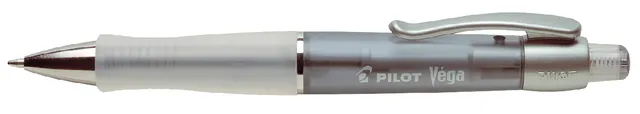 Balpen PILOT Vega medium transparant zwart-1