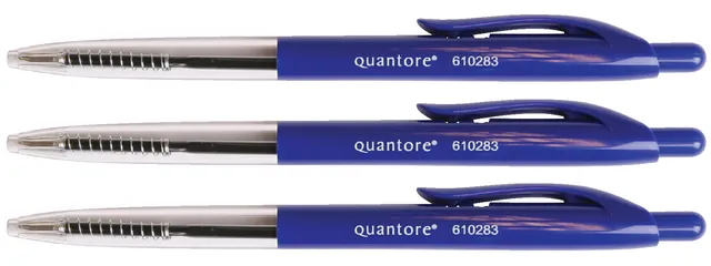 Balpen Quantore drukknop blauw medium-1