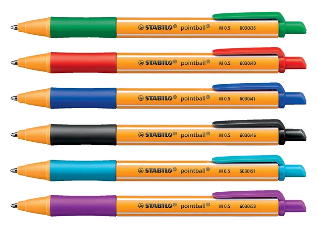 Balpen STABILO pointball 6030/36 medium groen-3