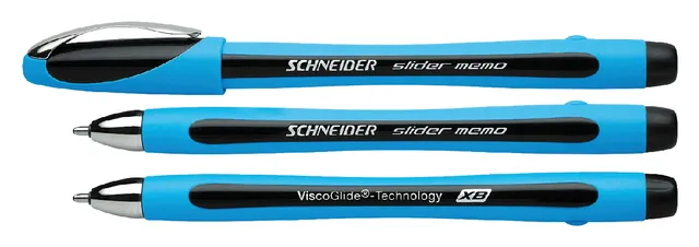 Balpen Schneider Slider Memo extra breed zwart-1