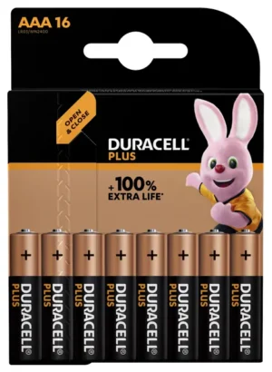 Batterij Duracell Plus 16xAAA-1