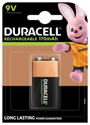 Batterij oplaadbaar Duracell 1x9Volt 170mAh Plus-1