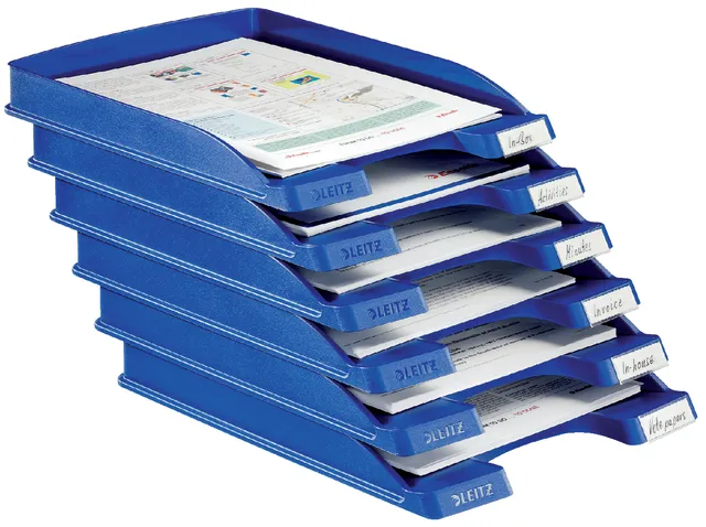 Brievenbak Leitz Plus Slim A4 blauw-1