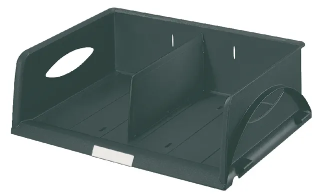 Brievenbak Leitz Sorty standaard  A4 maxi dwars zwart-1