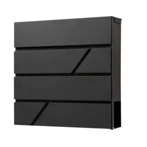 Brievenbus BRASQ PB200 Deluxe wand zwart-1