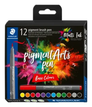 Brushpen Staedtler PigmentArts set à 12 kleuren-1