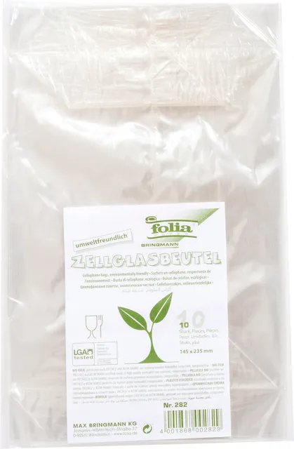 Cellofaanzak Folia 145x235mm 10 stuks transparant-1