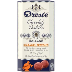Chocolade Droste duopack pastilles melk karamel zeezout 160gr-1
