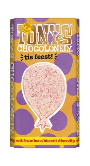 Chocolade Tony's Chocolonely tis feest reep 180gr-1