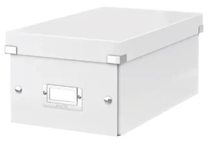 DVD-opbergdoos Leitz Click & Store WOW  gerecycled karton 206x147x352mm wit-1