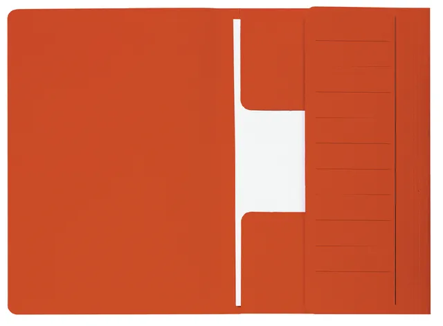 Dossiermap Djois Secolor Mammoet folio 3 kleppen 250gr recycled 360 x 250 mm rood 50 stuks-1