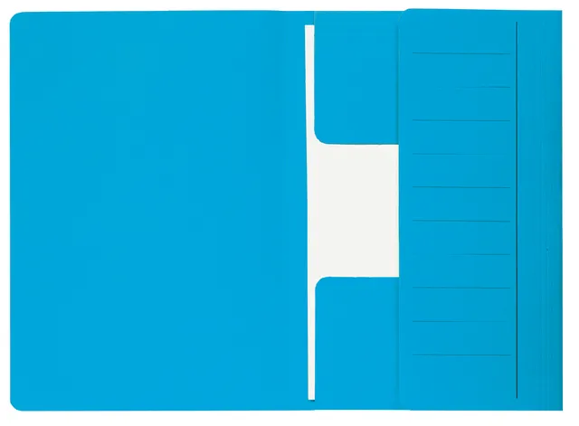 Dossiermap Djois Secolor Mammoet folio 3 kleppen 250gr recycled 360x250mm blauw-1