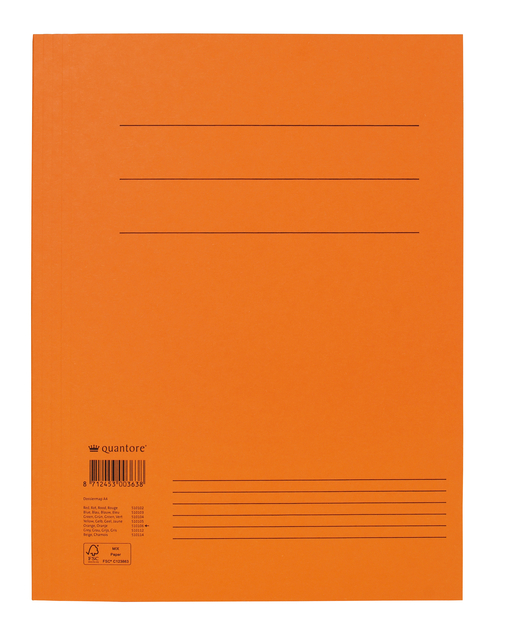 Dossiermap Quantore A4 300gr oranje-1