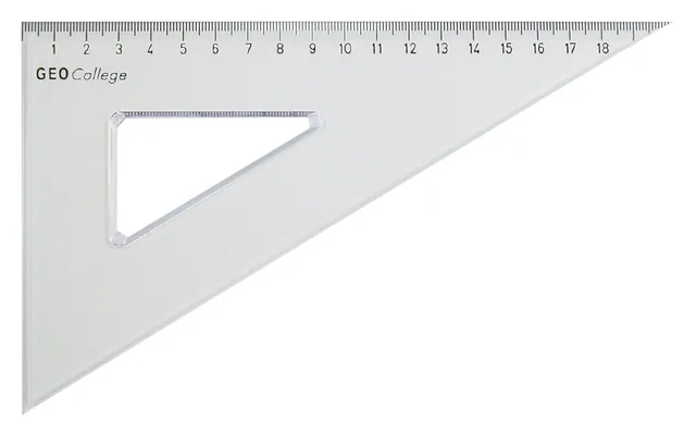 Driehoek Aristo 23620 200mm 30/60graden transparant-1