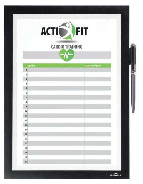 Duraframe Durable 499301 Note A4 zelfklevend zwart-1