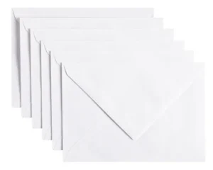 Envelop Papicolor C6 114x162mm kraft wit pak à 6 stuks-1