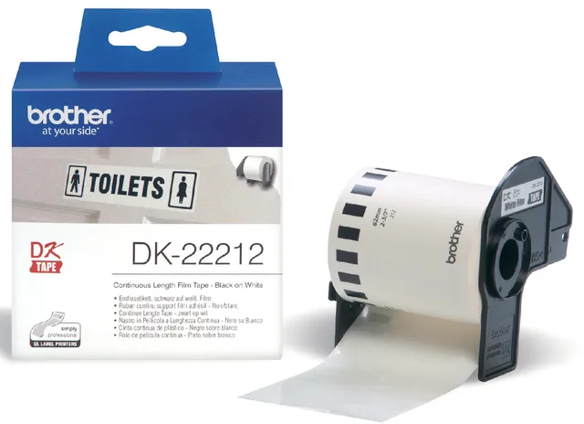Etiket Brother DK-22212 doorlopend 62mm 1 rol á 15m wit-1
