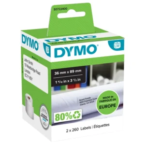 Etiket Dymo LabelWriter adressering 36x89mm 2 rollen á 260 stuks wit-1