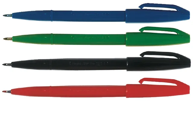 Fineliner Pentel Signpen S520 medium rood-2