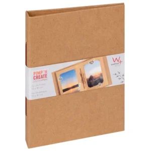Fotoalbum walther design mini 24 foto's 13x18cm verticaal kraft-1