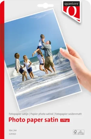 Fotopapier Quantore A4 satijn mat 50vel 170gr-1