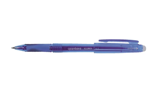 Gelschrijver Quantore erasable 0.7mm blauw-1