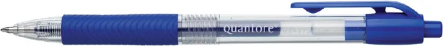 Gelschrijver Quantore grip drukknop 0.7mm blauw-1