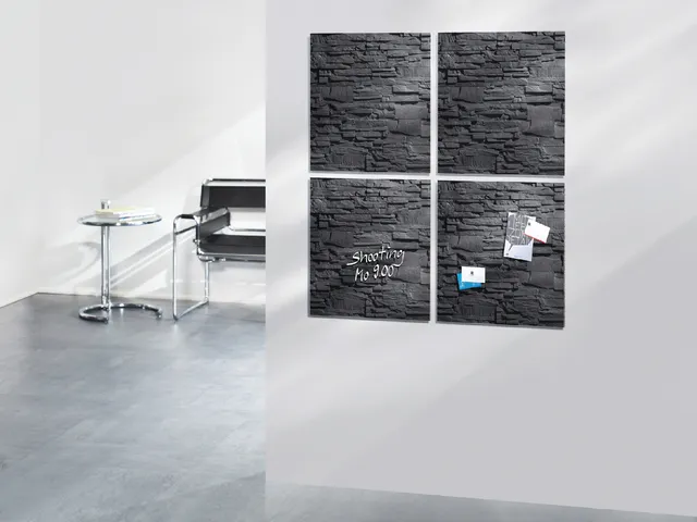 Glasbord Sigel magnetisch 480x480x15mm leisteen-1