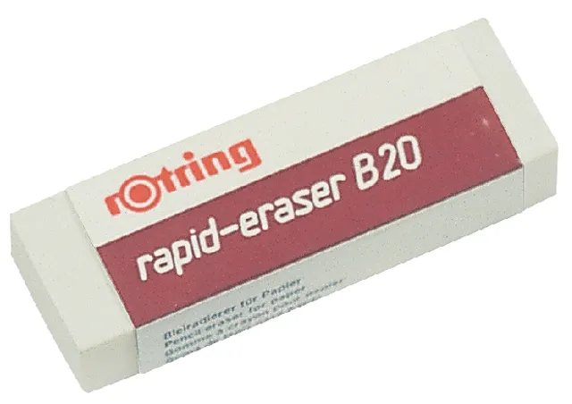 Gum rOtring Rapid B20 65x23x10mm potlood wit-1