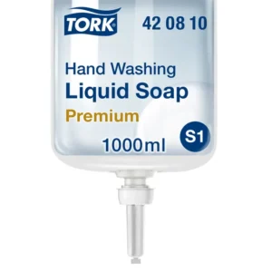 Handzeep Tork S1  vloeibaar extra hygiënisch ongeparfumeerd 1000ml 420810-1