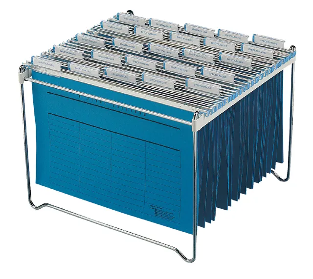 Hangmappenrek Durable  t.b.v. 30-40 mappen chroom-1