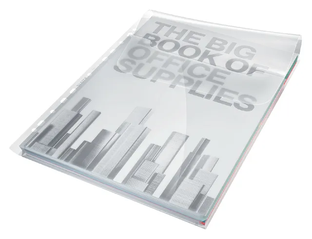 Harmonica showtas Leitz Premium met bovenklep copy safe PP A4  glashelder 5 stuks-1