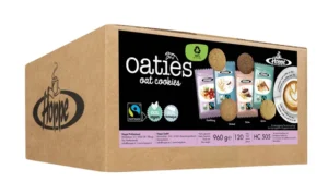 Haverkoek Hoppe Oaties fairtrade koekjesmix 120 stuks-1