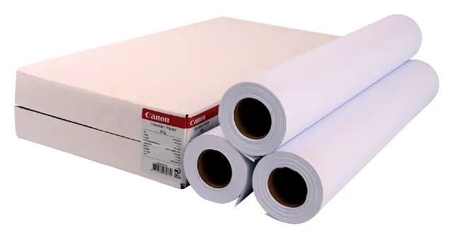 Inkjetpapier Canon 610mmx50m 80gr standaard 3 rollen-1