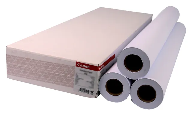Inkjetpapier Canon 914mmx50m 80gr standaard 3 rollen-1