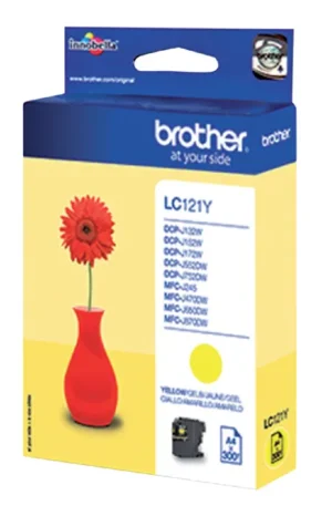 Inktcartridge Brother LC-121Y geel-1