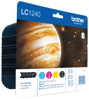 Inktcartridge Brother LC-1240VALBP zwart + 3 kleuren-1