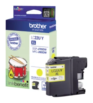 Inktcartridge Brother LC-22UY geel-1