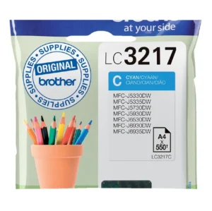 Inktcartridge Brother LC-3217C blauw-1