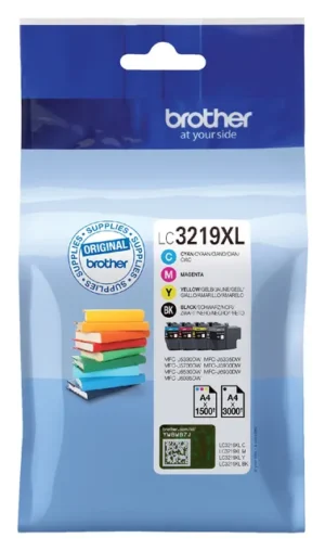 Inktcartridge Brother LC-3219XL zwart + 3 kleuren-1