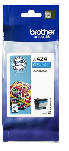 Inktcartridge Brother LC-424C blauw-1