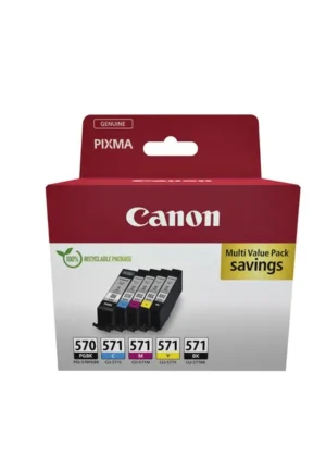 Inktcartridge Canon PGI-570 + CLI-571 2x zwart + 3 kleuren-1